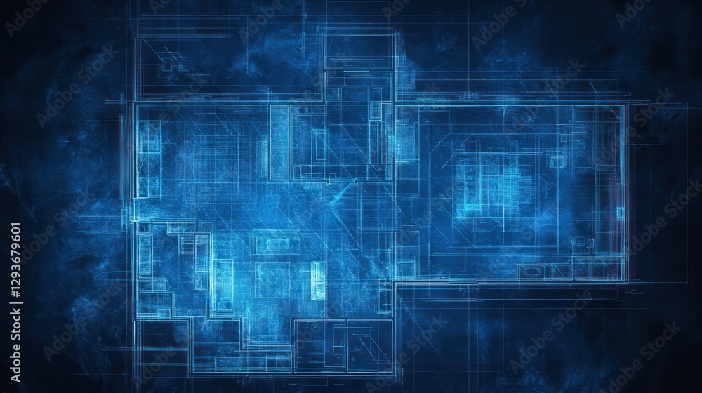 Abstract Architectural Plan of a House Interior Abstract Architectural Plan of a House Interior
