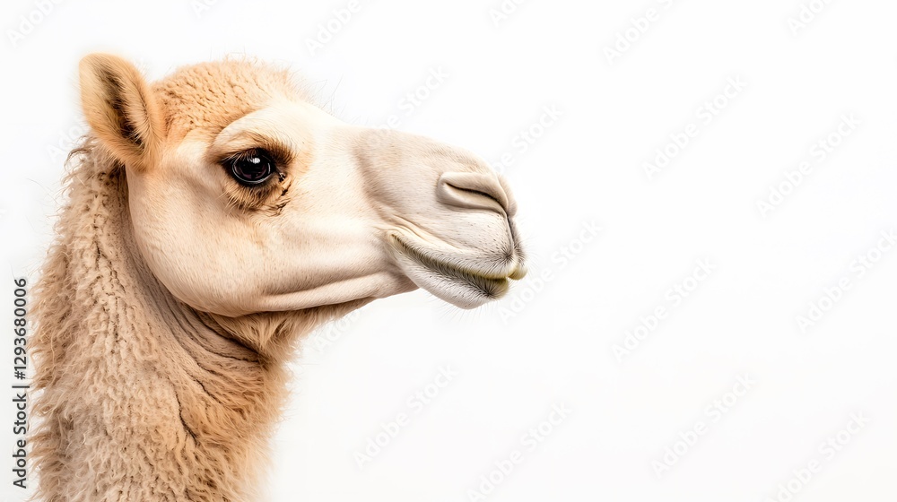 Obraz premium Camel portrait desert environment animal photography close-up view wildlife concept for seo impact