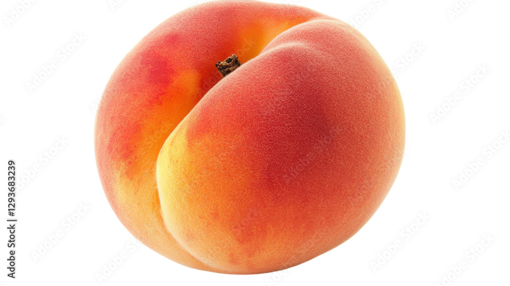 Fresh peach with vibrant colors showcasing its smooth skin and natural beauty for culinary use Fresh peach with vibrant colors showcasing its smooth skin and natural beauty for culinary use