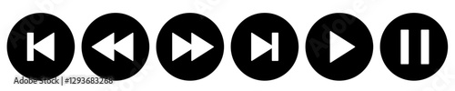 player interface icon. play button icon