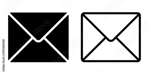mail icon. envelope icon set