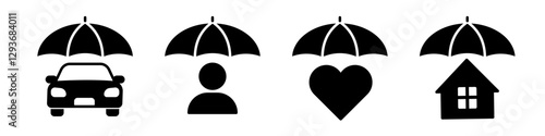 insurance icon. insurance icon set