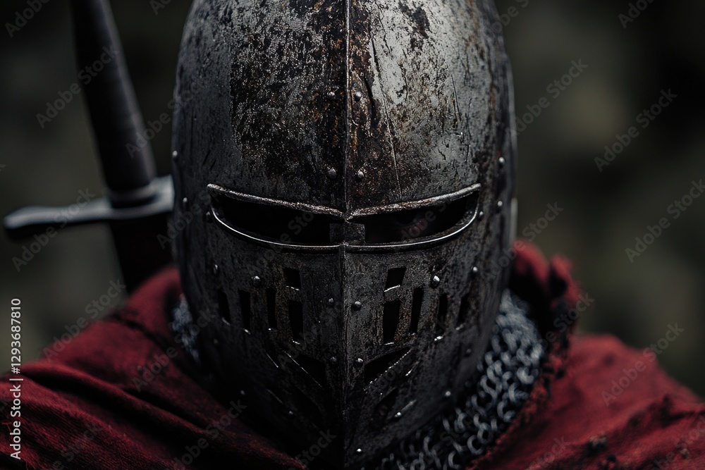 A detailed view of a helmet worn by an individual, useful for various purposes A detailed view of a helmet worn by an individual, useful for various purposes