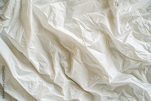 Wallpaper Mural A close-up view of a white sheet on a bed, simple and clean Torontodigital.ca