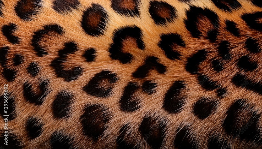 Striking Leopard Skin Texture Closeup of Vibrant, Majestic Spots on a Big Cats Fur in the African Savannah, Capturing the Power and Grace of Nature. Striking Leopard Skin Texture Closeup of Vibrant, Majestic Spots on a Big Cats Fur in the African Savannah, Capturing the Power and Grace of Nature.