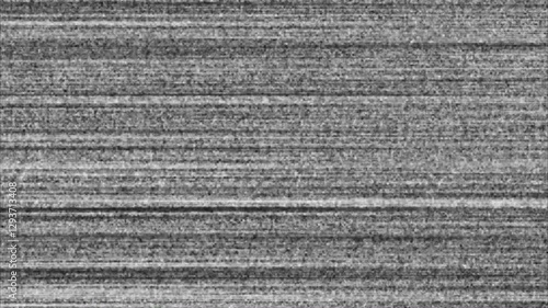Glitch noise overlay with static error and no signal TV effect for retro video editing