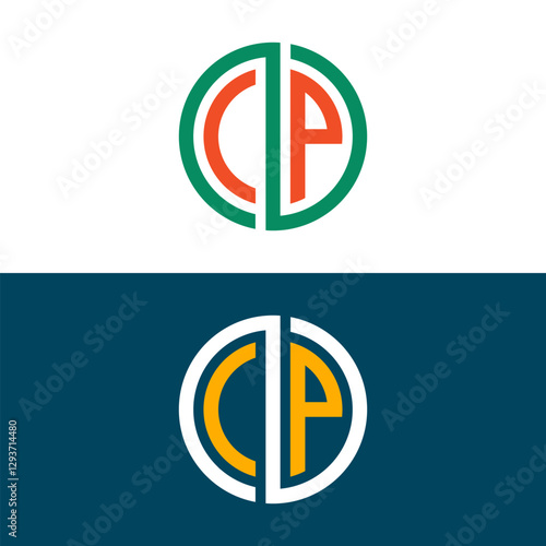Free Download CP PC letter logo set design - GFXLoad