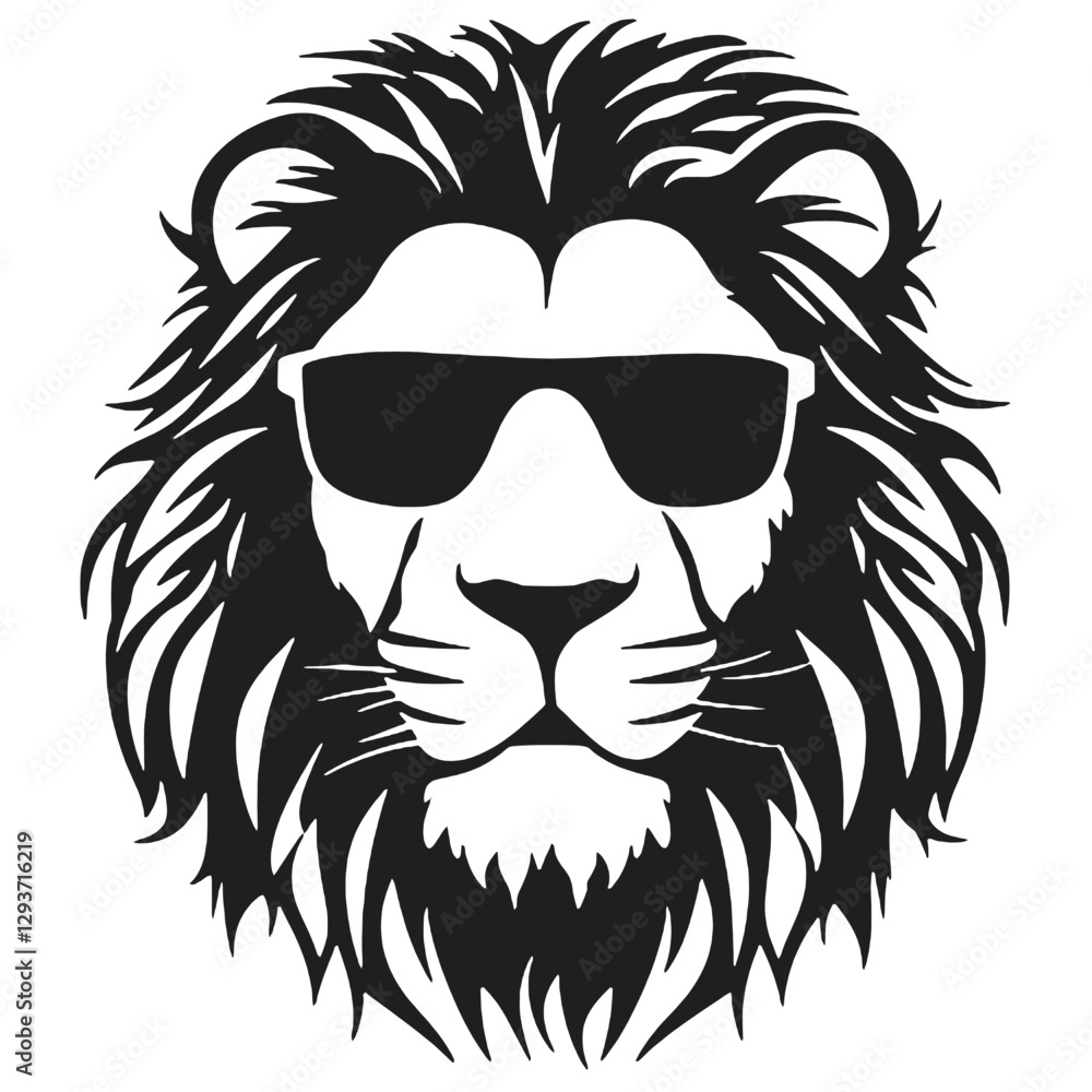 Fototapeta premium lion head vector
