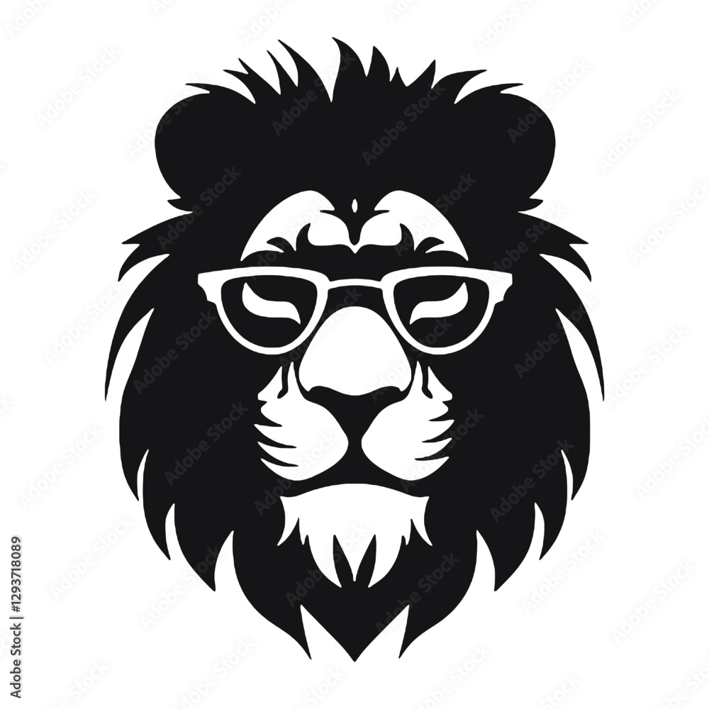 Obraz premium lion head tattoo