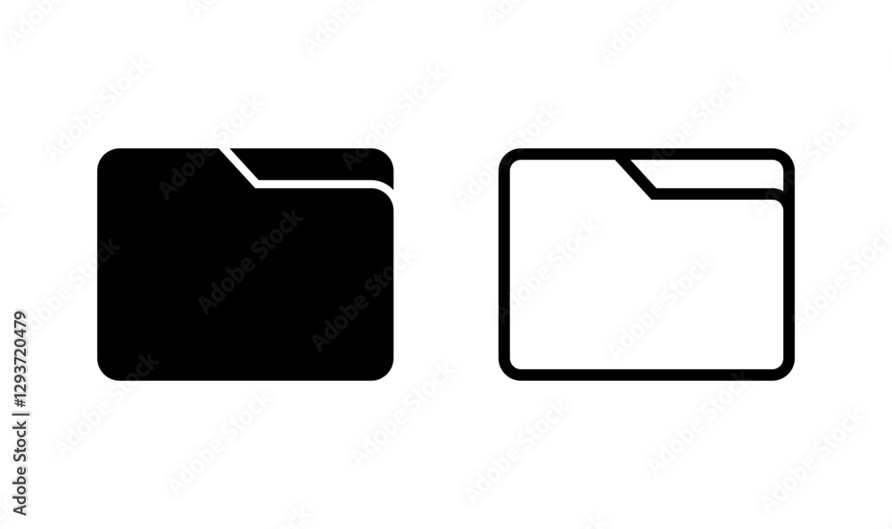 Folder icon logo design. folder sign and symbol Folder icon logo design. folder sign and symbol