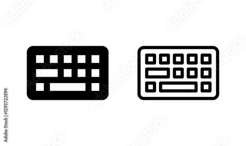 Keyboard icon logo design. keyboard sign and symbol