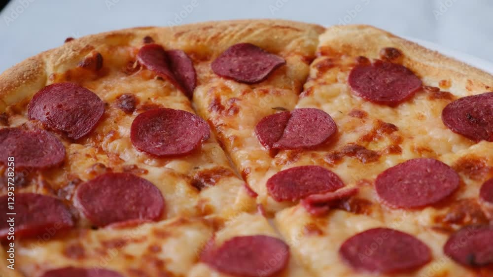 pepperoni pizza with salami and cheese pepperoni pizza with salami and cheese