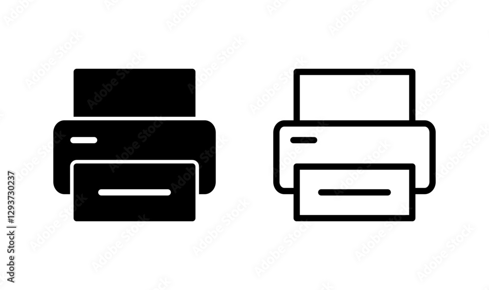 Print icon logo design. printer sign and symbol Print icon logo design. printer sign and symbol
