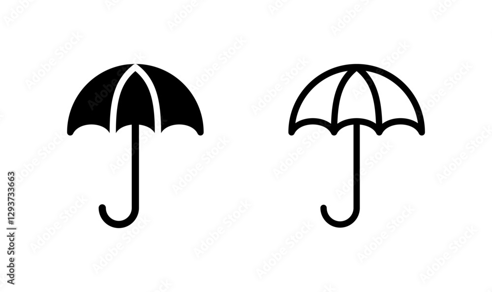 Umbrella icon logo design. umbrella sign and symbol Umbrella icon logo design. umbrella sign and symbol