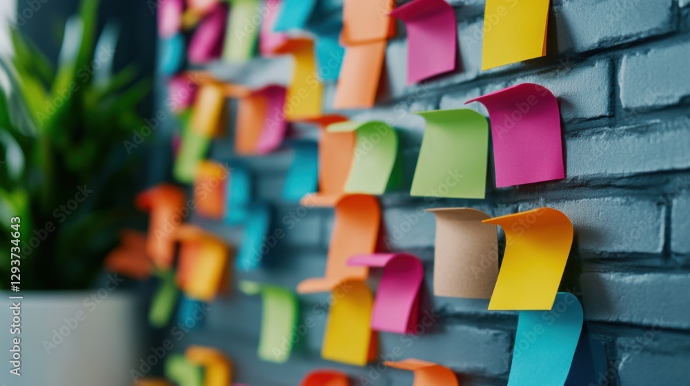 A planning board with task lists and reminders, color-coded sticky notes on a whiteboard, highly organized workspace A planning board with task lists and reminders, color-coded sticky notes on a whiteboard, highly organized workspace