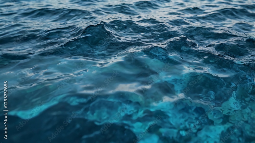 Fototapeta premium clean blue water texture. Background for banner, backdrop or texture