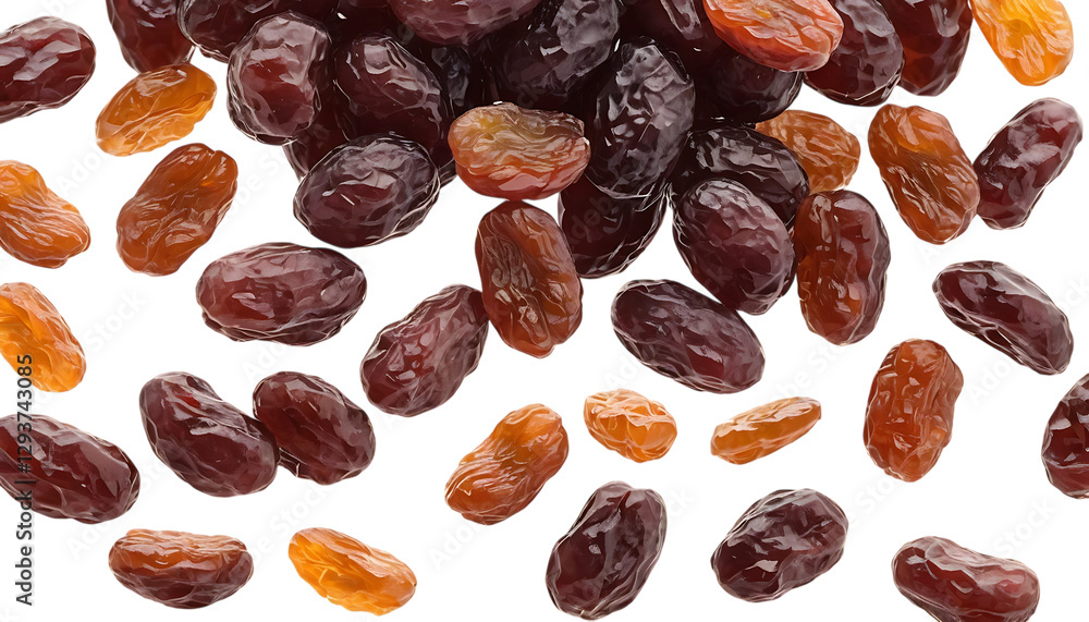 raisins on a white background raisins on a white background