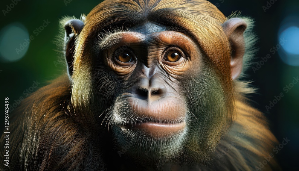 Charming CloseUp of a Playful Capuchin Monkey, Showcasing Expressive Brown Eyes and Textured Fur in a Striking Black Background, Capturing the Spirited Personality of These Intelligent Creatures. Charming CloseUp of a Playful Capuchin Monkey, Showcasing Expressive Brown Eyes and Textured Fur in a Striking Black Background, Capturing the Spirited Personality of These Intelligent Creatures.