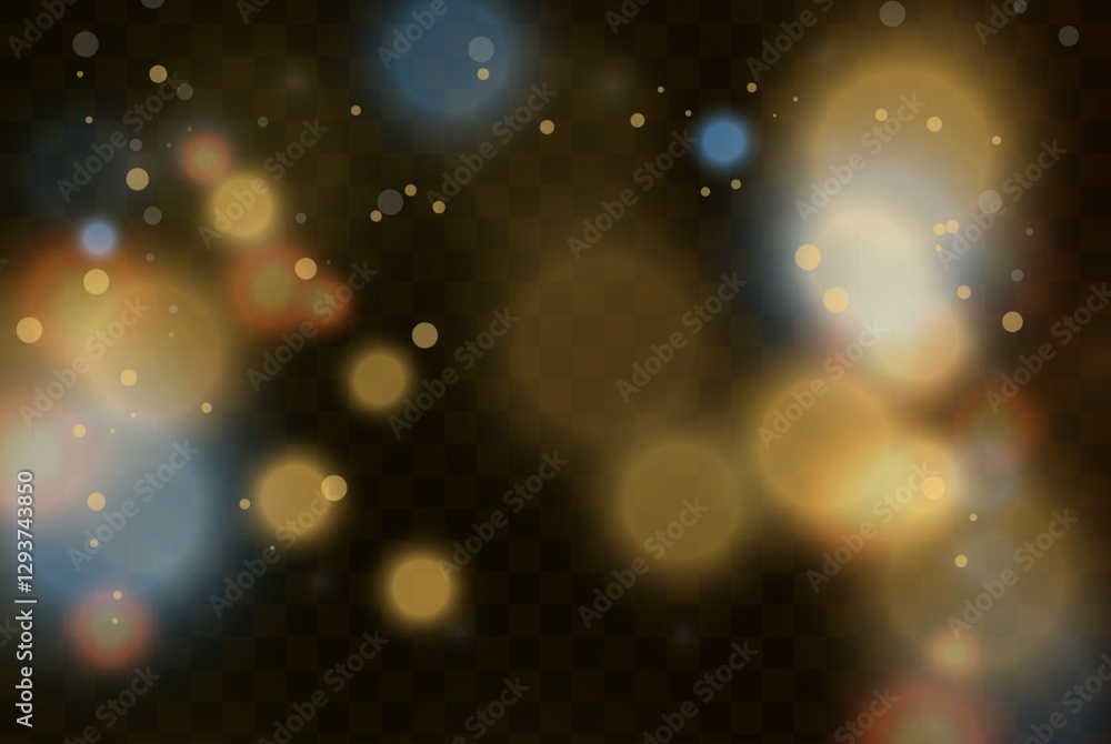 Abstract magical bokeh lights effect background, black, gold glitter for Christmas, for your banner, poster Abstract magical bokeh lights effect background, black, gold glitter for Christmas, for your banner, poster