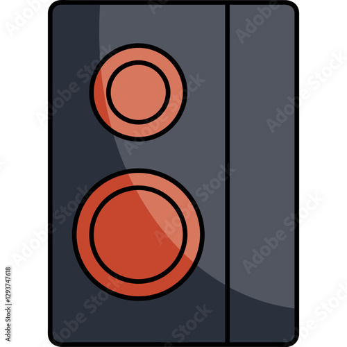 Music elemets and instruments icon 