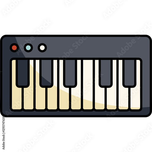 Music elemets and instruments icon 