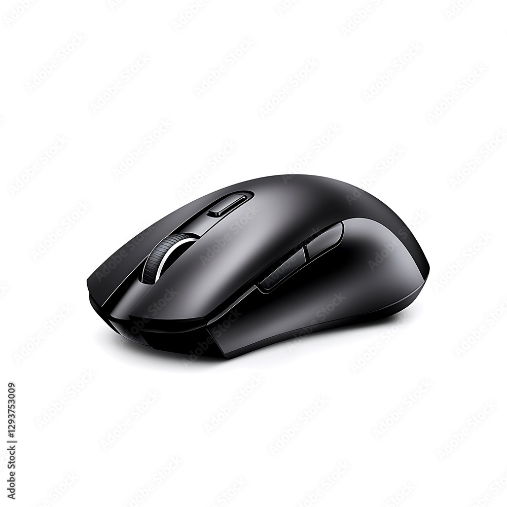 A cutting-edge wireless mouse designed for modern professionals, displayed in a perfectly isolated setting, clean, sharp focus highlighting its smooth texture and seamless design, soft yet striking A cutting-edge wireless mouse designed for modern professionals, displayed in a perfectly isolated setting, clean, sharp focus highlighting its smooth texture and seamless design, soft yet striking