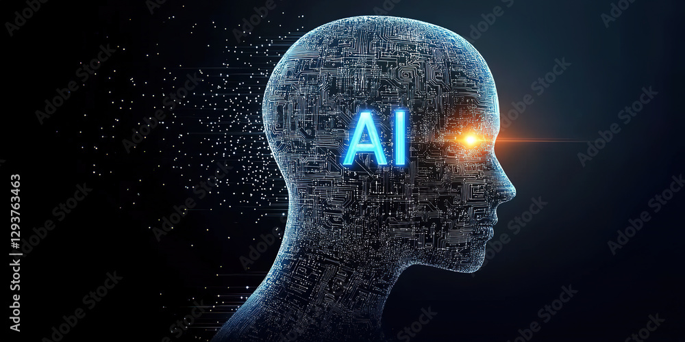 Artificial Intelligence Robots AI Theme Technology Background Artificial Intelligence Robots AI Theme Technology Background