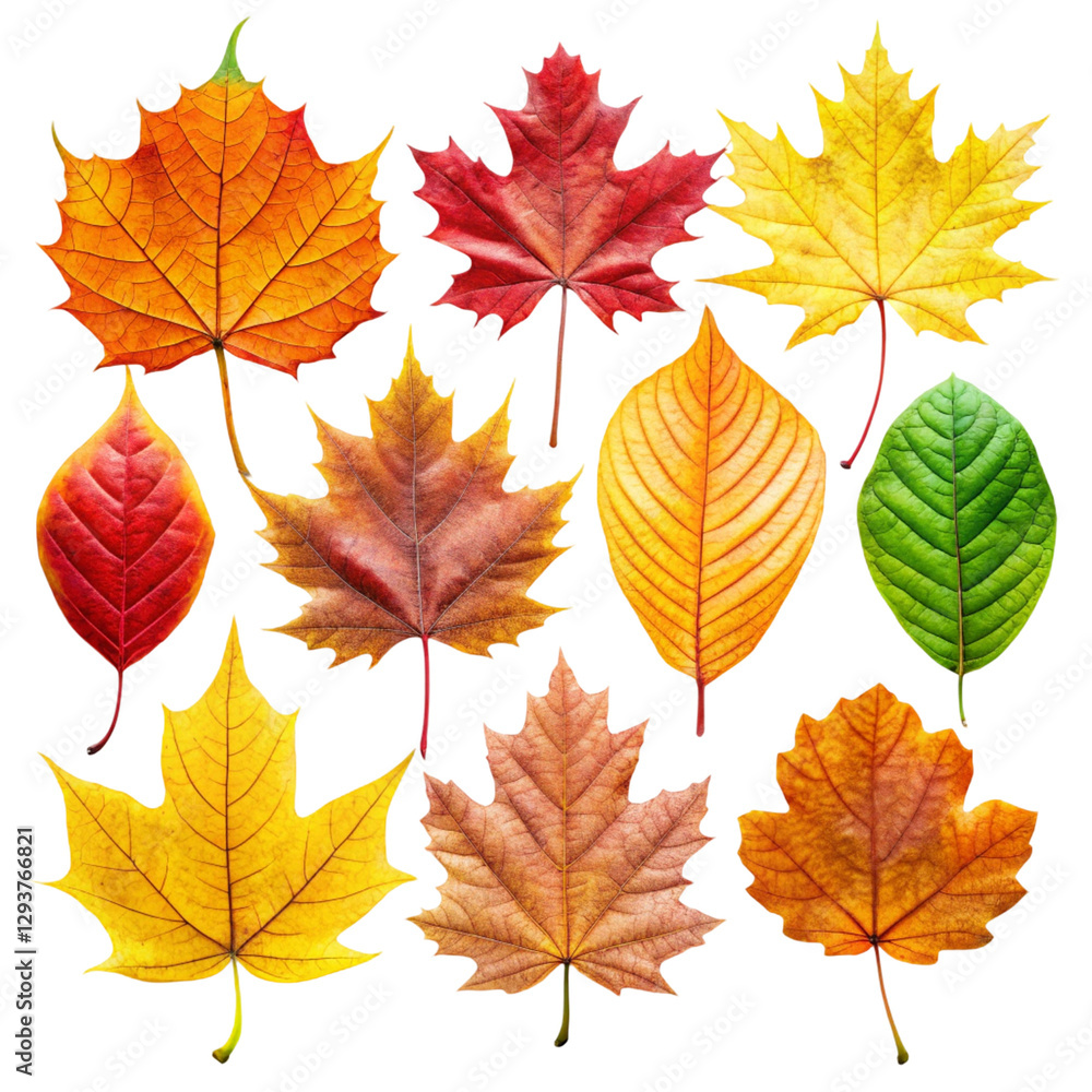 collection of autumn leaves collection of autumn leaves