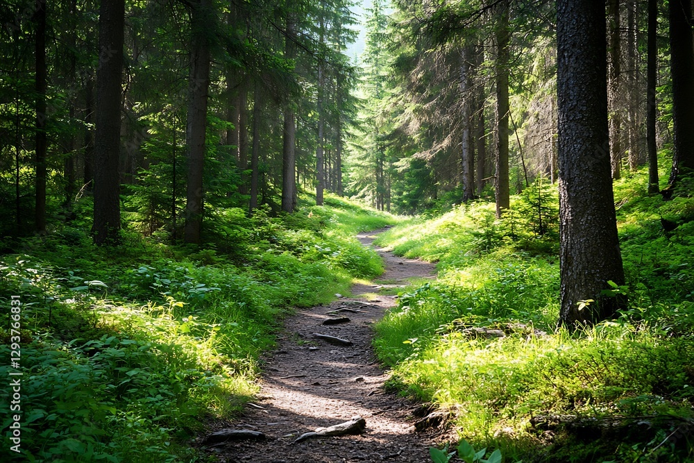 lush green trees prospering in a scenic forest of old spruce fir and pine
lush green trees prospering in a scenic forest of old spruce fir and pine