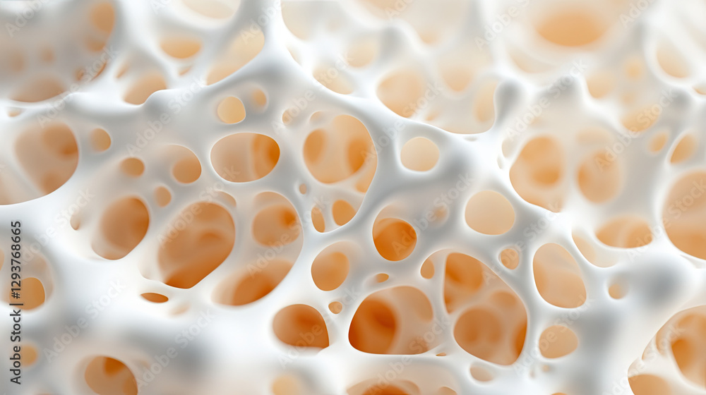 A close-up view of a porous, organic texture showcasing intricate patterns and soft hues, resembling natural structures found in corals or sponges. A close-up view of a porous, organic texture showcasing intricate patterns and soft hues, resembling natural structures found in corals or sponges.