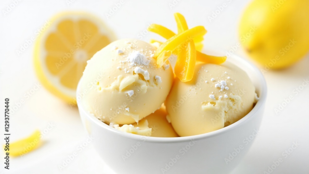 Refreshing Creamy Lemon Gelato with Citrus Slices – Tangy and Sweet Italian Dessert
Refreshing Creamy Lemon Gelato with Citrus Slices – Tangy and Sweet Italian Dessert