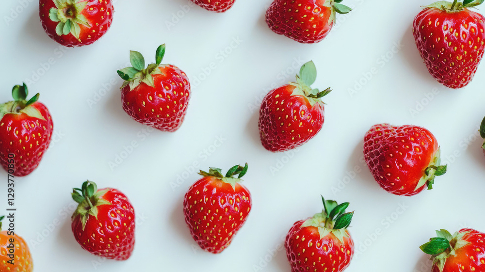 Delicious strawberries , isolated on a white background Delicious strawberries , isolated on a white background