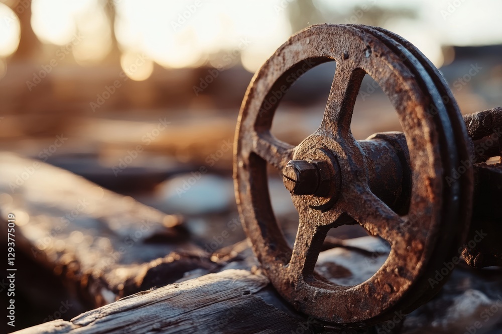 A wheel supporting another wheel, creating a cycle of help and support. A wheel supporting another wheel, creating a cycle of help and support.