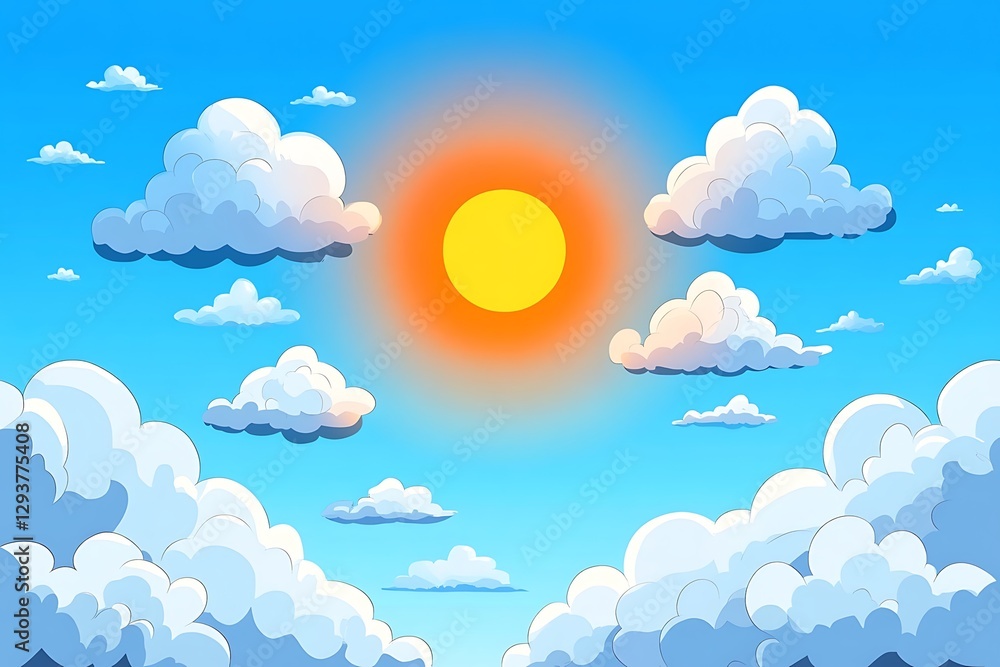 captivating blue sky clouds background with a scenic orange sun landscape
captivating blue sky clouds background with a scenic orange sun landscape