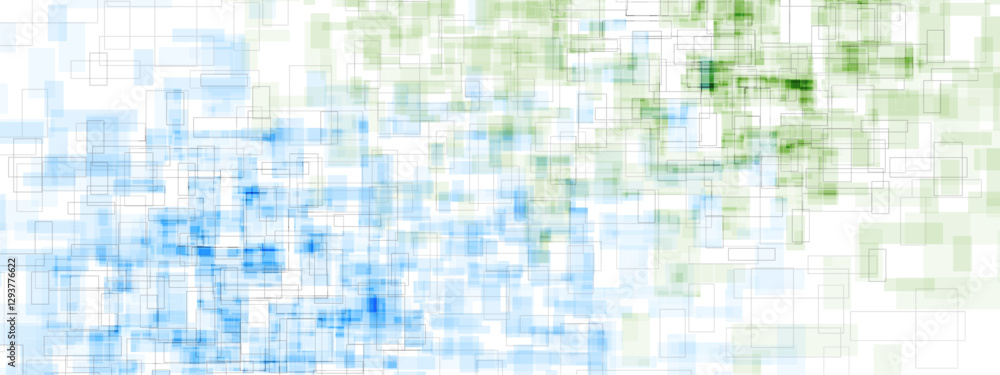 Blue and green mosaic squares abstract geometric minimal background. Vector banner design Blue and green mosaic squares abstract geometric minimal background. Vector banner design
