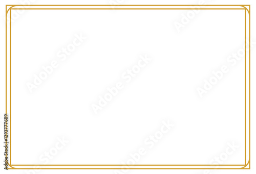 Elegant Gold Certificate Border Frame Template