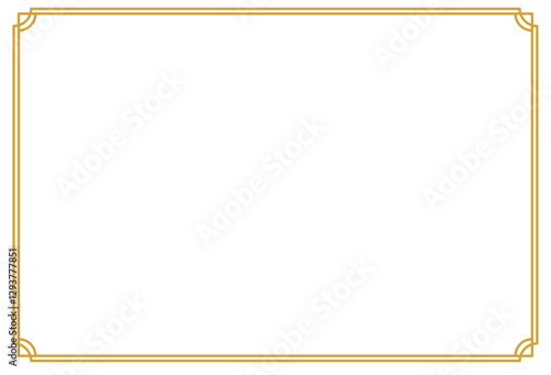 Elegant Gold Certificate Border Frame Template