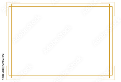 Elegant Gold Certificate Border Frame Template