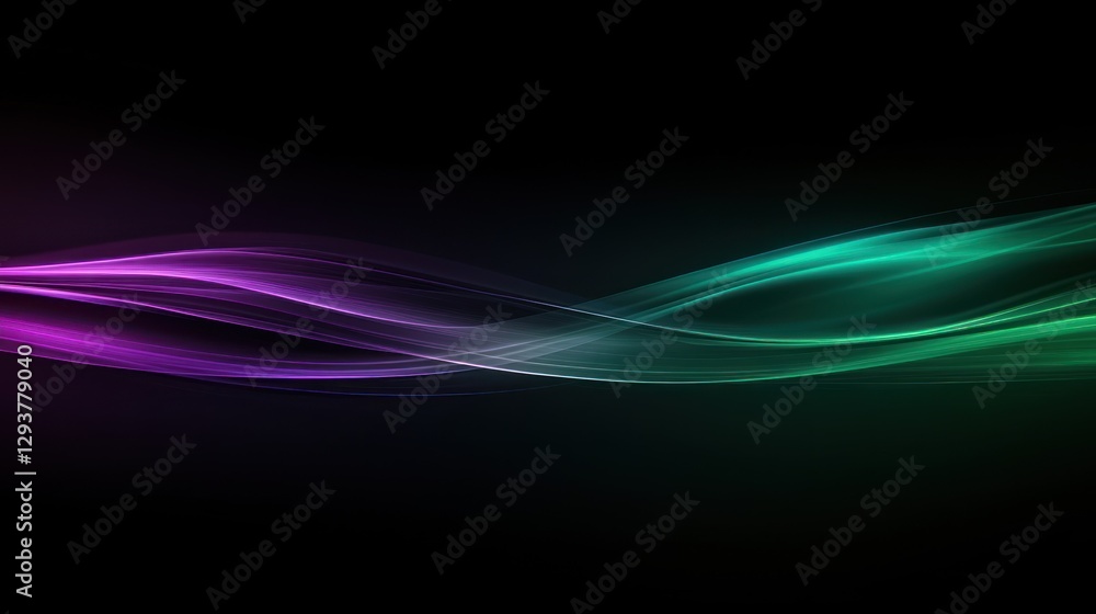 Naklejka premium Abstract vibrant colorful flowing lines background