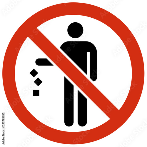 No dumping sign
