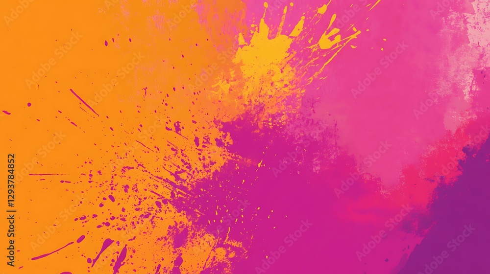 Obraz premium Abstract paint splatter explosion, vibrant colors