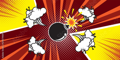 Comic book. Vector illustration KA-BOOM!