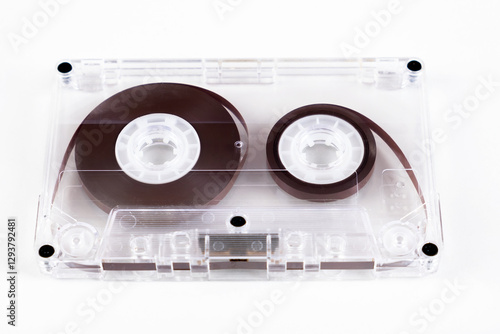 Obraz na płótnie Audio Tape Cassette closeup w salonie