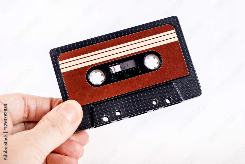 Tape Cassette in a Hand
