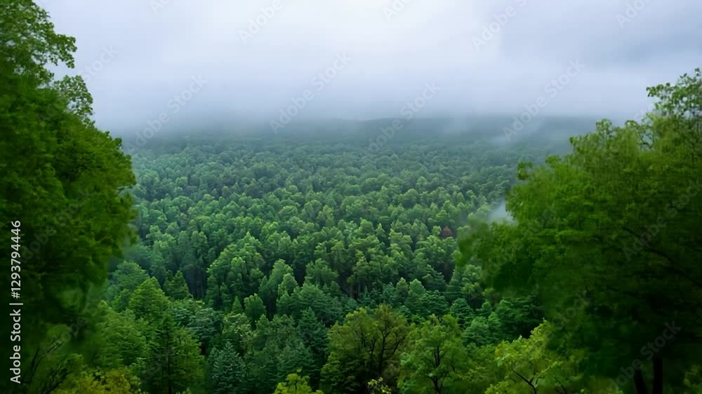 Misty Forest View from High Above Misty Forest View from High Above