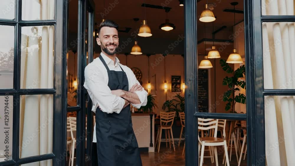 The Smiling Restaurant Waiter The Smiling Restaurant Waiter
