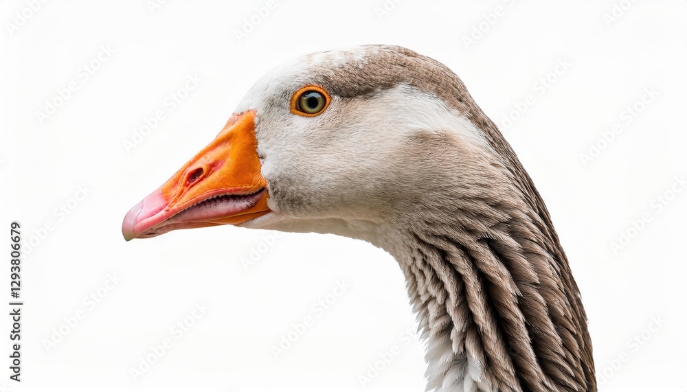 Humorous Pretty Goose Portrait on White Background Vibrant, Whimsical, and Full of Charm Perfect for Digital Art, Home Decor, or Design Inspiration Humorous Pretty Goose Portrait on White Background Vibrant, Whimsical, and Full of Charm Perfect for Digital Art, Home Decor, or Design Inspiration