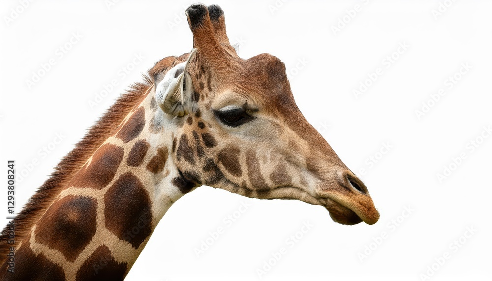Striking Portrait of a Giraffe Against a Transparent Background Majestic Mammal Showcasing Elegance and Grace in BlackSpotted Beauty on a Minimalist Canvas, Perfect for Digital Art, Home Decor, Striking Portrait of a Giraffe Against a Transparent Background Majestic Mammal Showcasing Elegance and Grace in BlackSpotted Beauty on a Minimalist Canvas, Perfect for Digital Art, Home Decor,