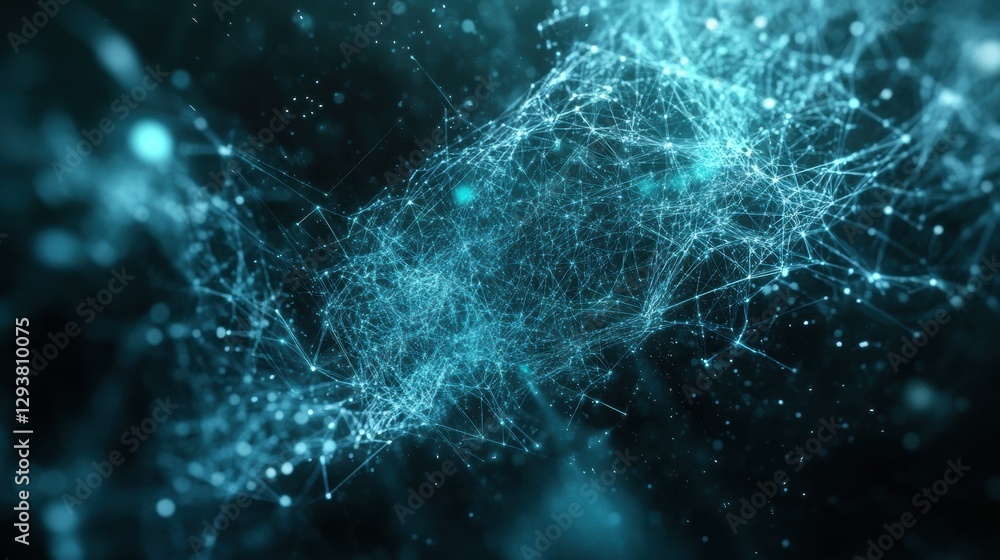 Abstract Network Connection Digital Data Flow Technology Background Image Abstract Network Connection Digital Data Flow Technology Background Image