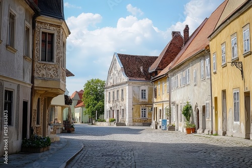 Charming Cobblestone Streets and Historic Architecture Invite Exploration in a Picturesque European Village